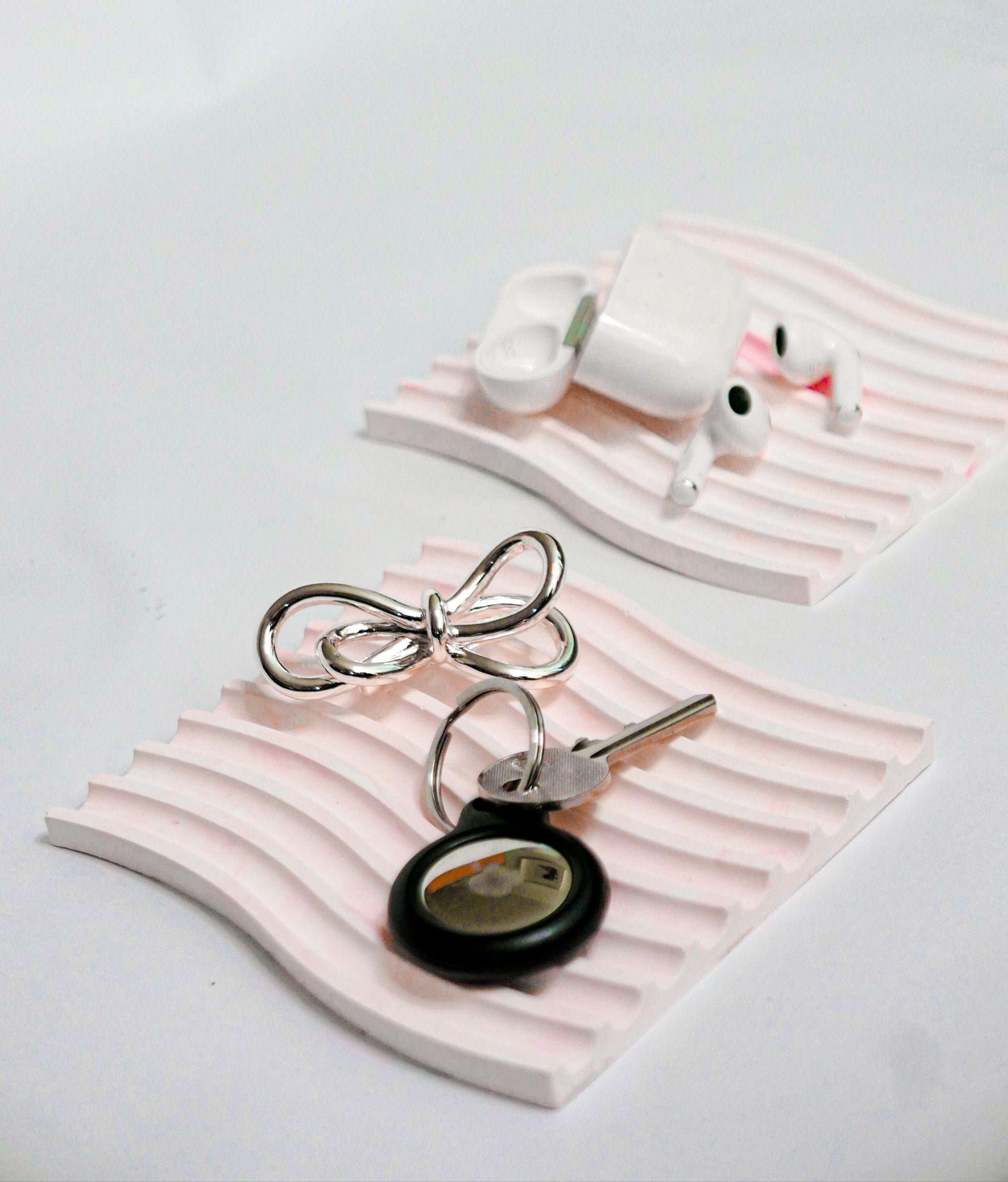 Stripes Trinket Tray - Pink