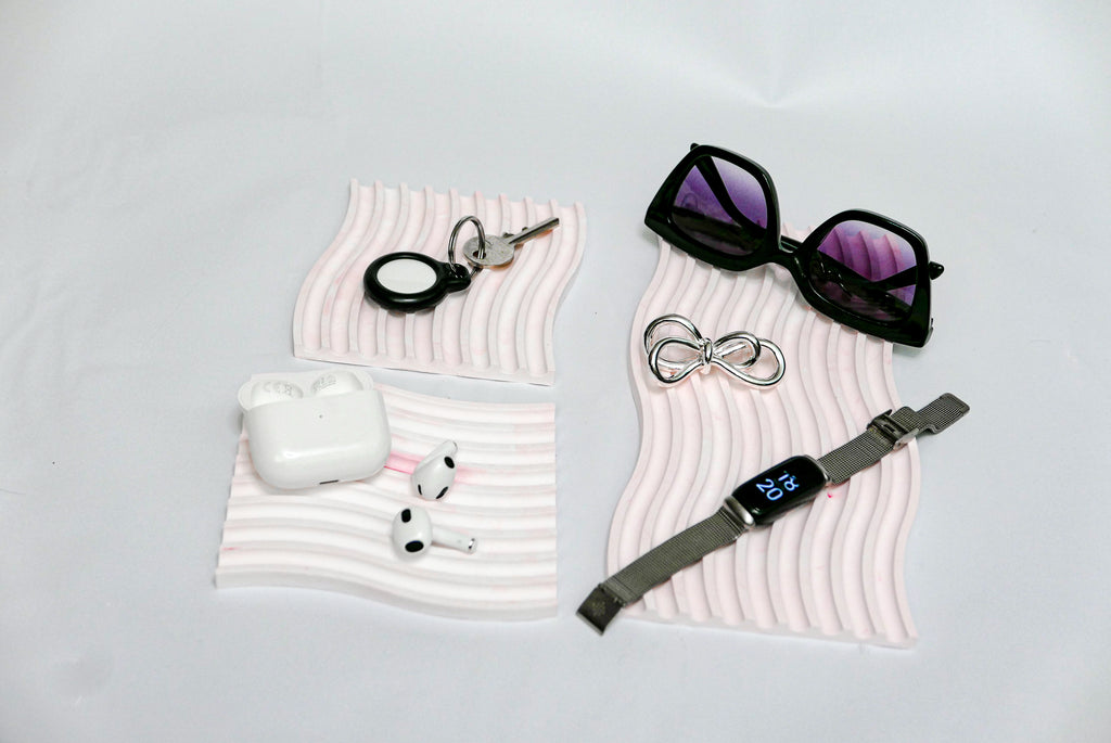 Stripes Trinket Tray - Pink