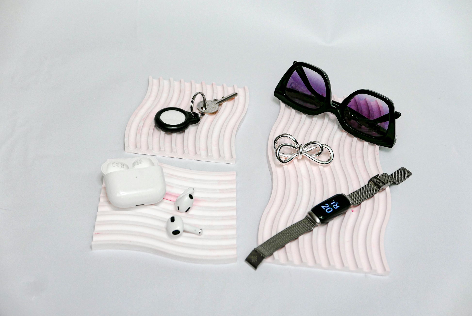 Stripes Trinket Tray - Pink